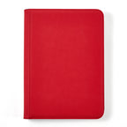 Binder: 9-Pocket Zippered- Solid Color- Red
