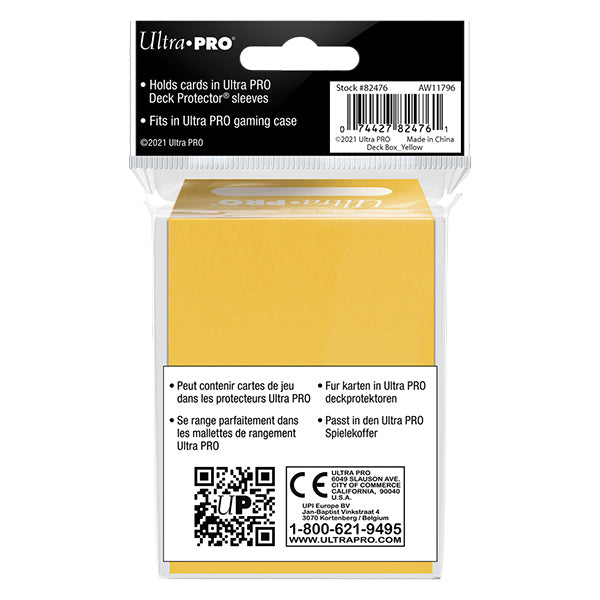 Deckbox: PRO 80+ Solid- Yellow
