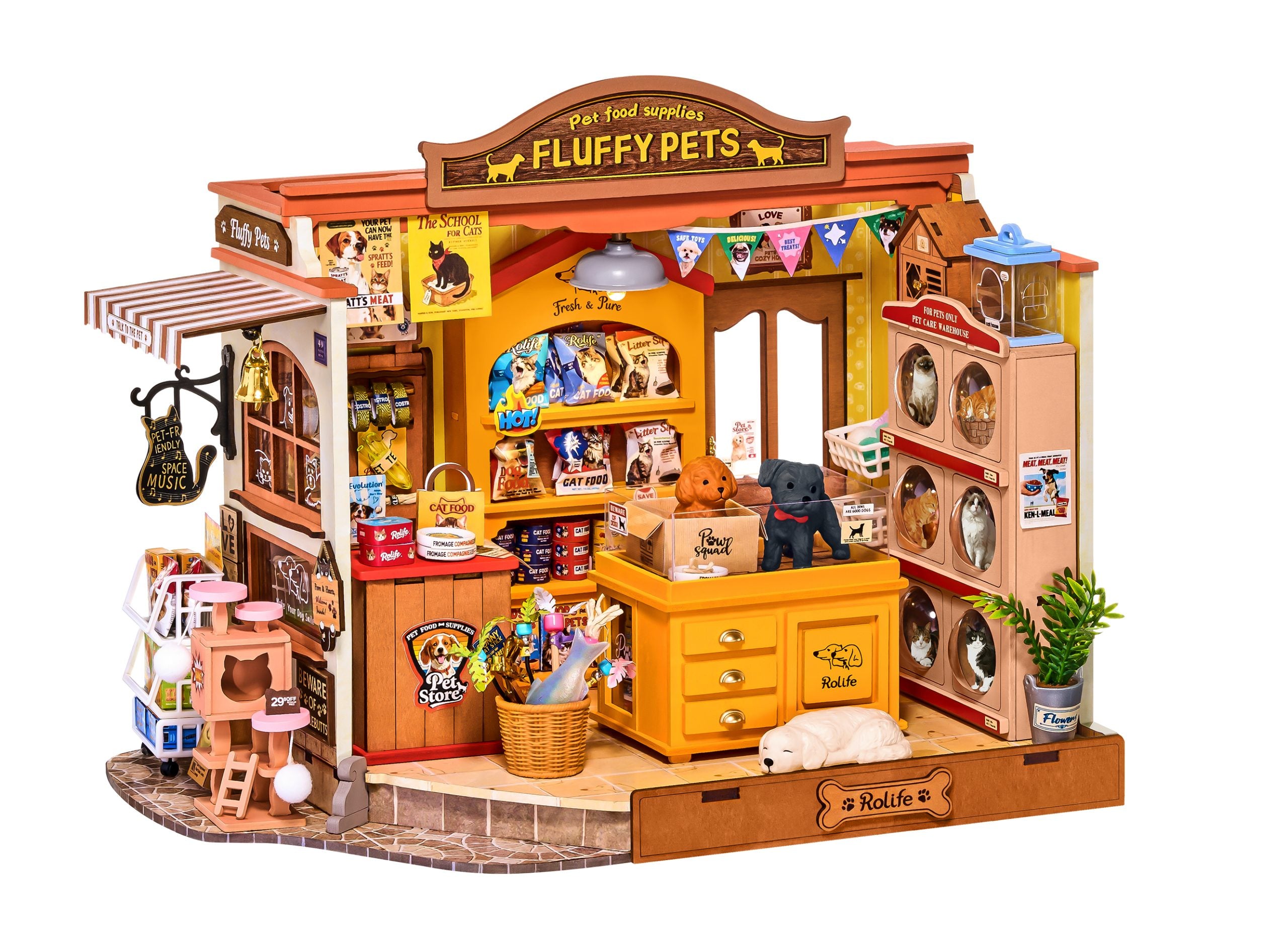 Rolife Fluffy Friends Store DIY Miniature House