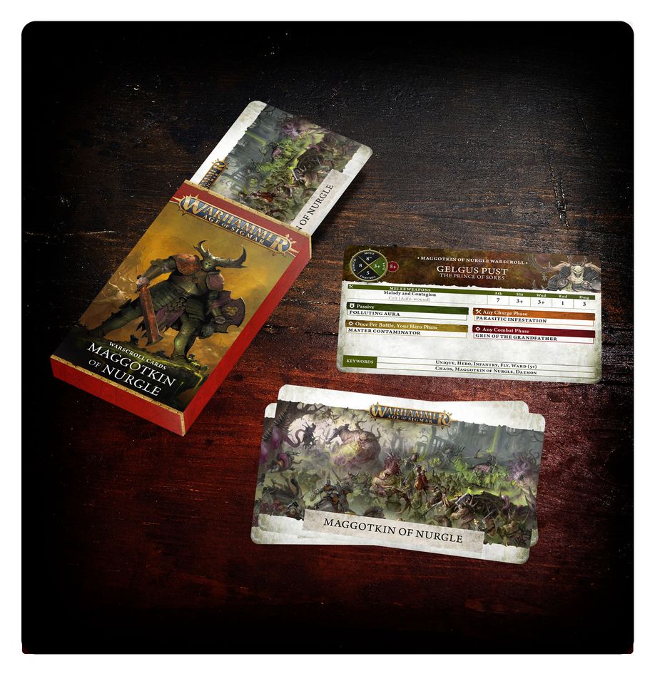 Warscroll Cards: Maggotkin of Nurgle