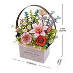 Rowood Wooden Flower Basket