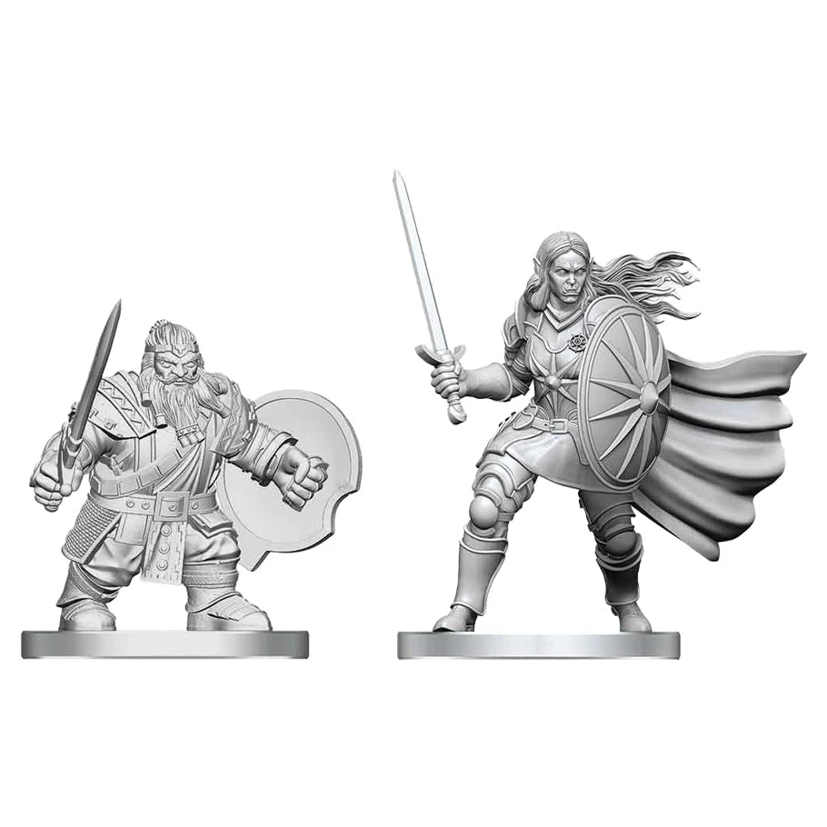 D&D: Nolzur's Marvelous Miniatures: Dwarf Fighter & Orc Paladin