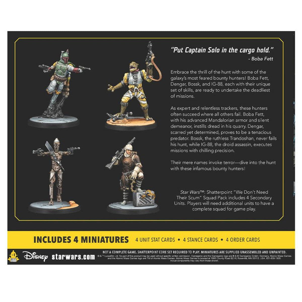 Star Wars Shatterpoint: Don’t Need Their Scum Unit Pack