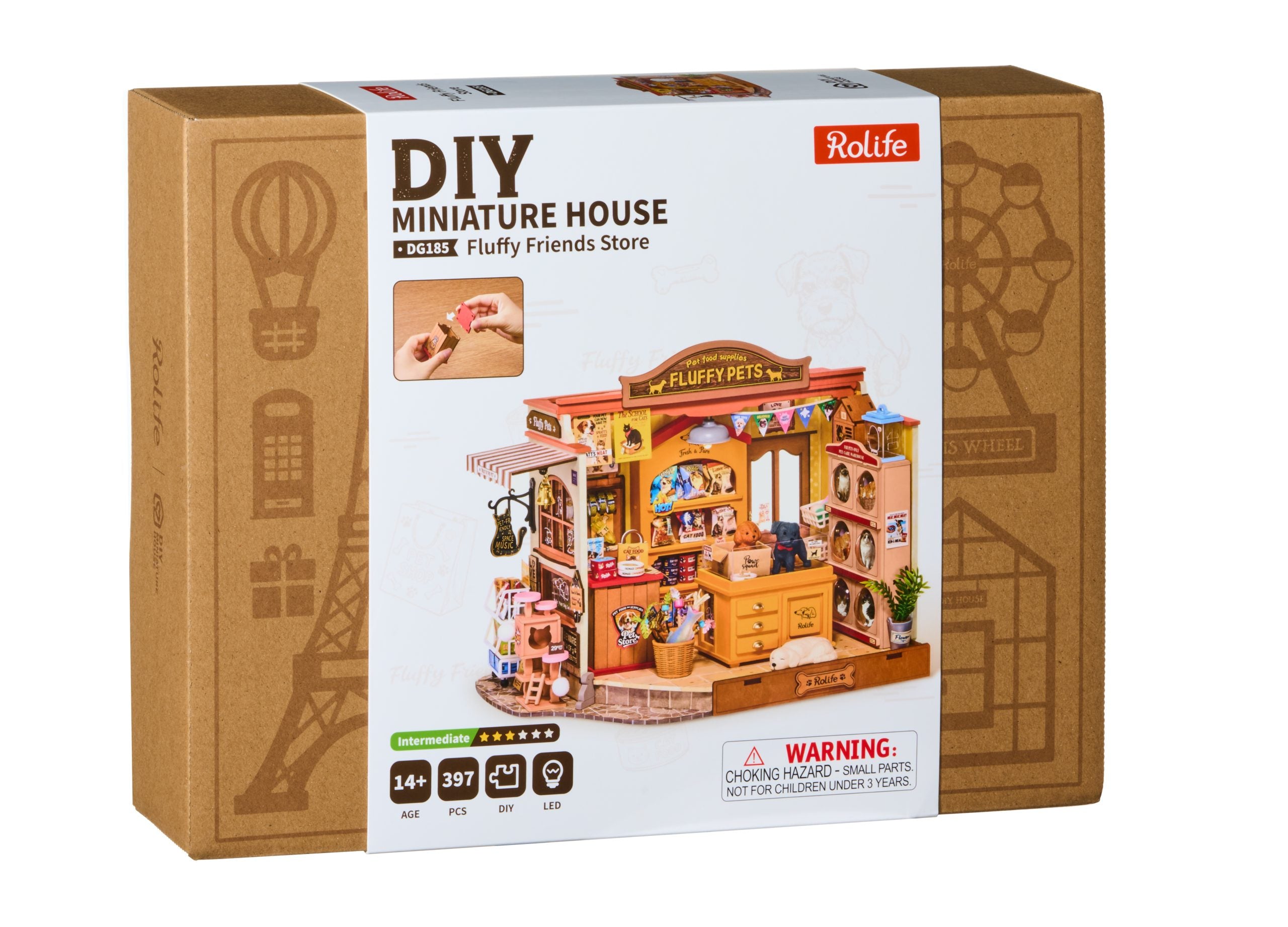 Rolife Fluffy Friends Store DIY Miniature House