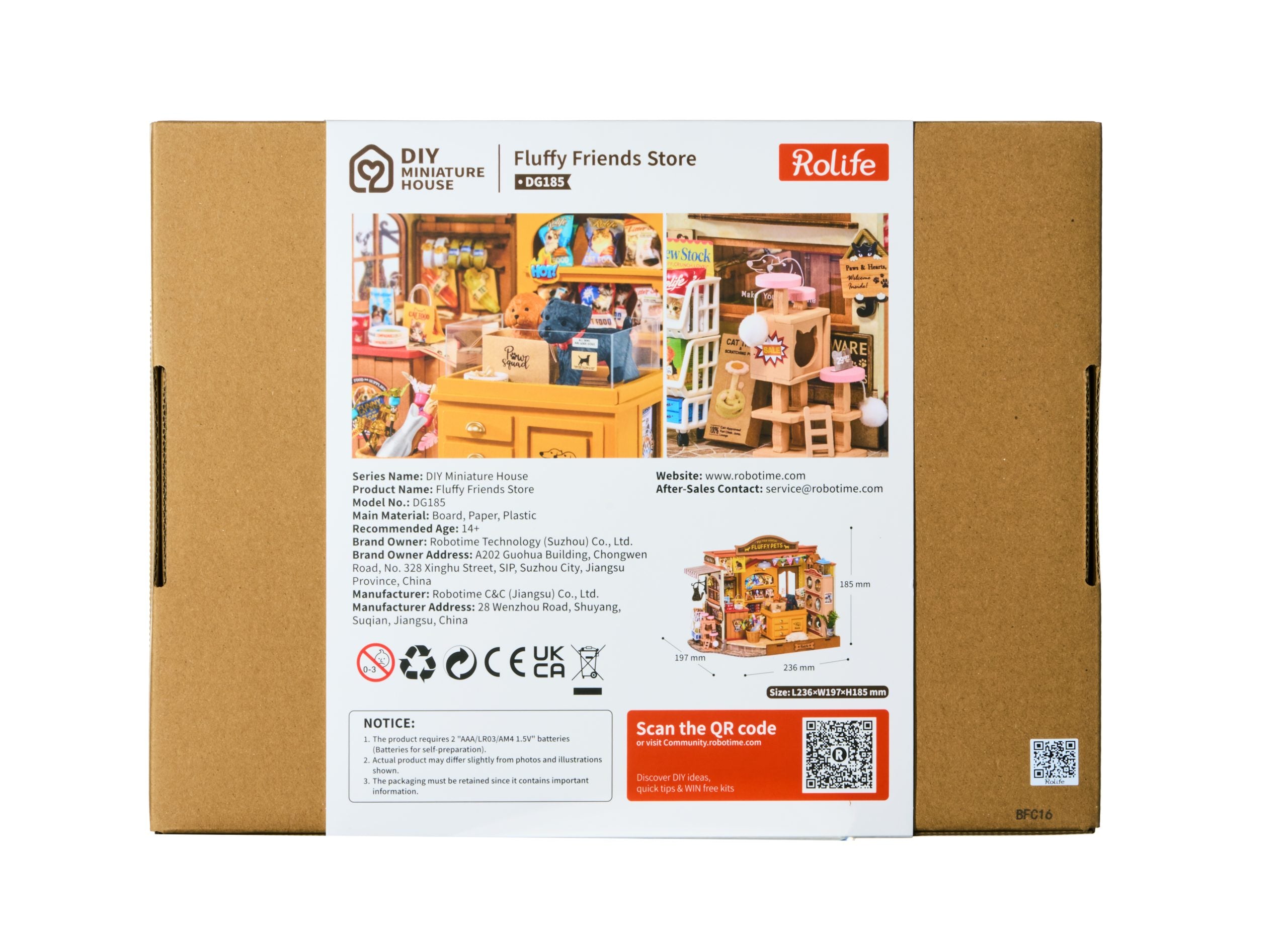 Rolife Fluffy Friends Store DIY Miniature House