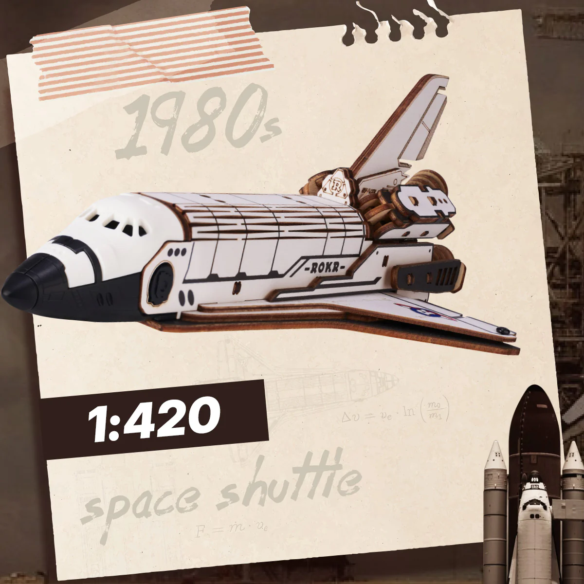 Space Shuttle 3D Wooden Puzzle