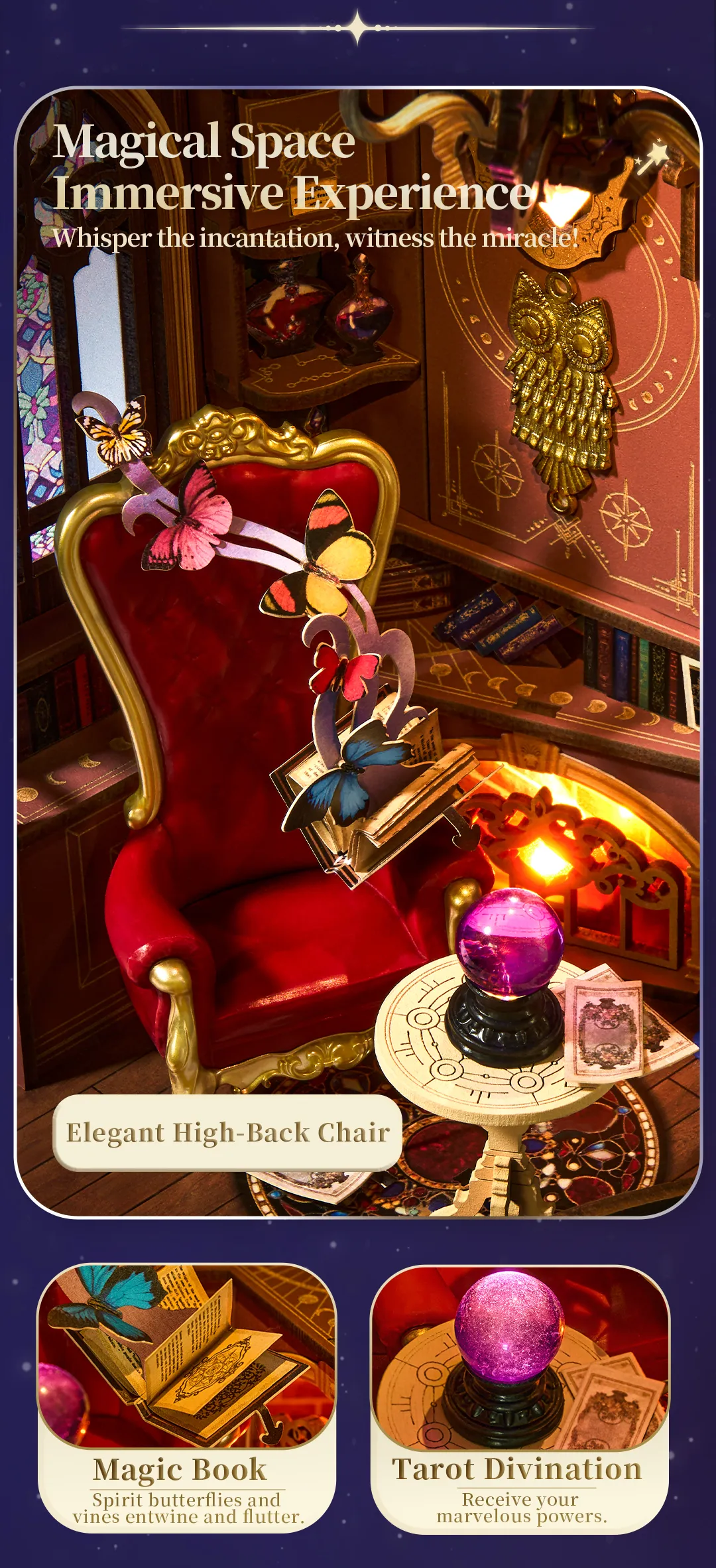 Rolife DIY Book Nook Kit - Magic Fantasy Corner
