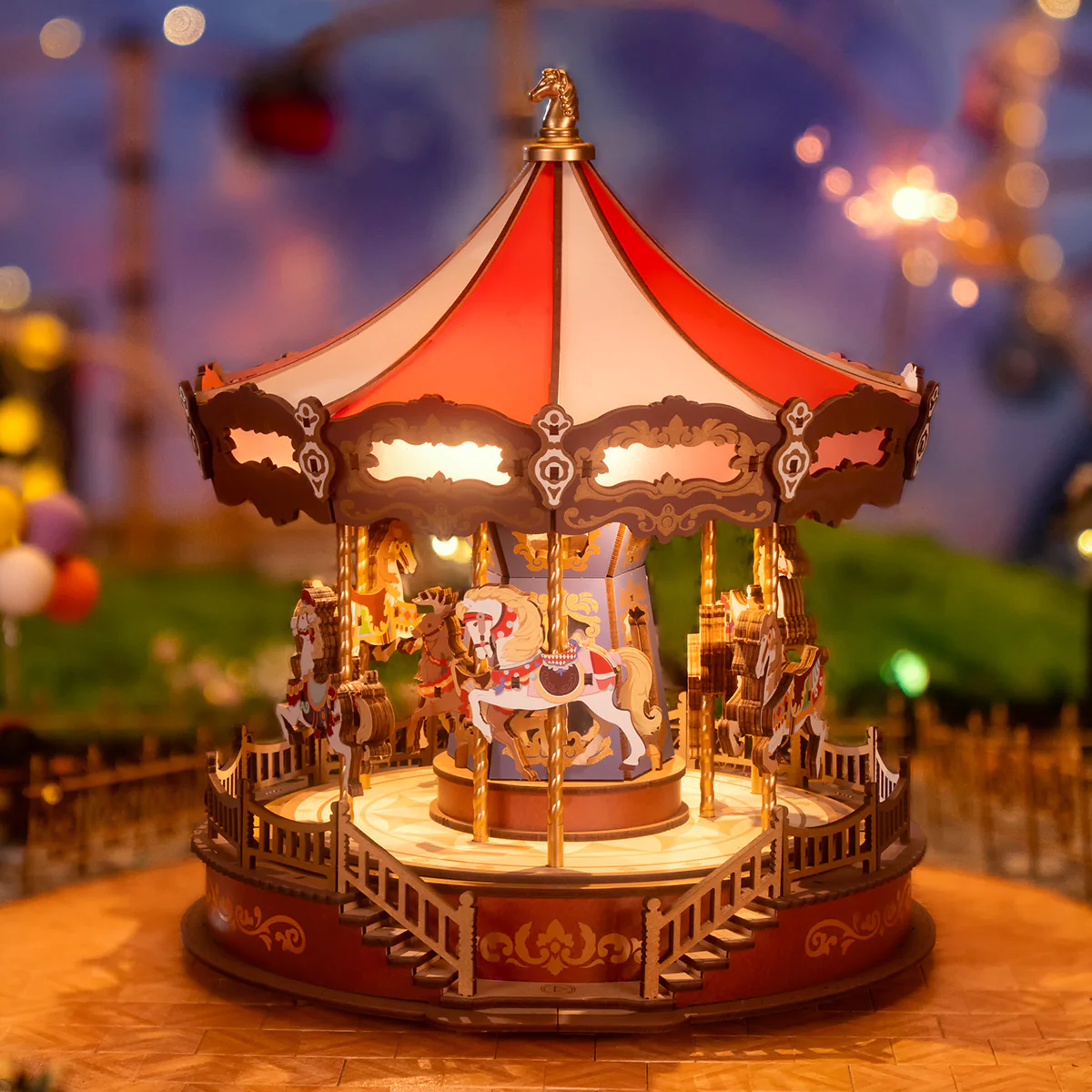 Rolife Classic Carousel 3D Wooden Puzzle