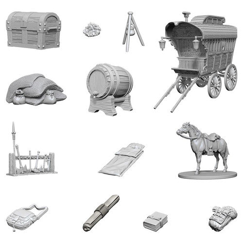 D&D Nolzur's Marvelous Miniatures: Unpainted Minis- Wave 4- Adventurer's Campsite