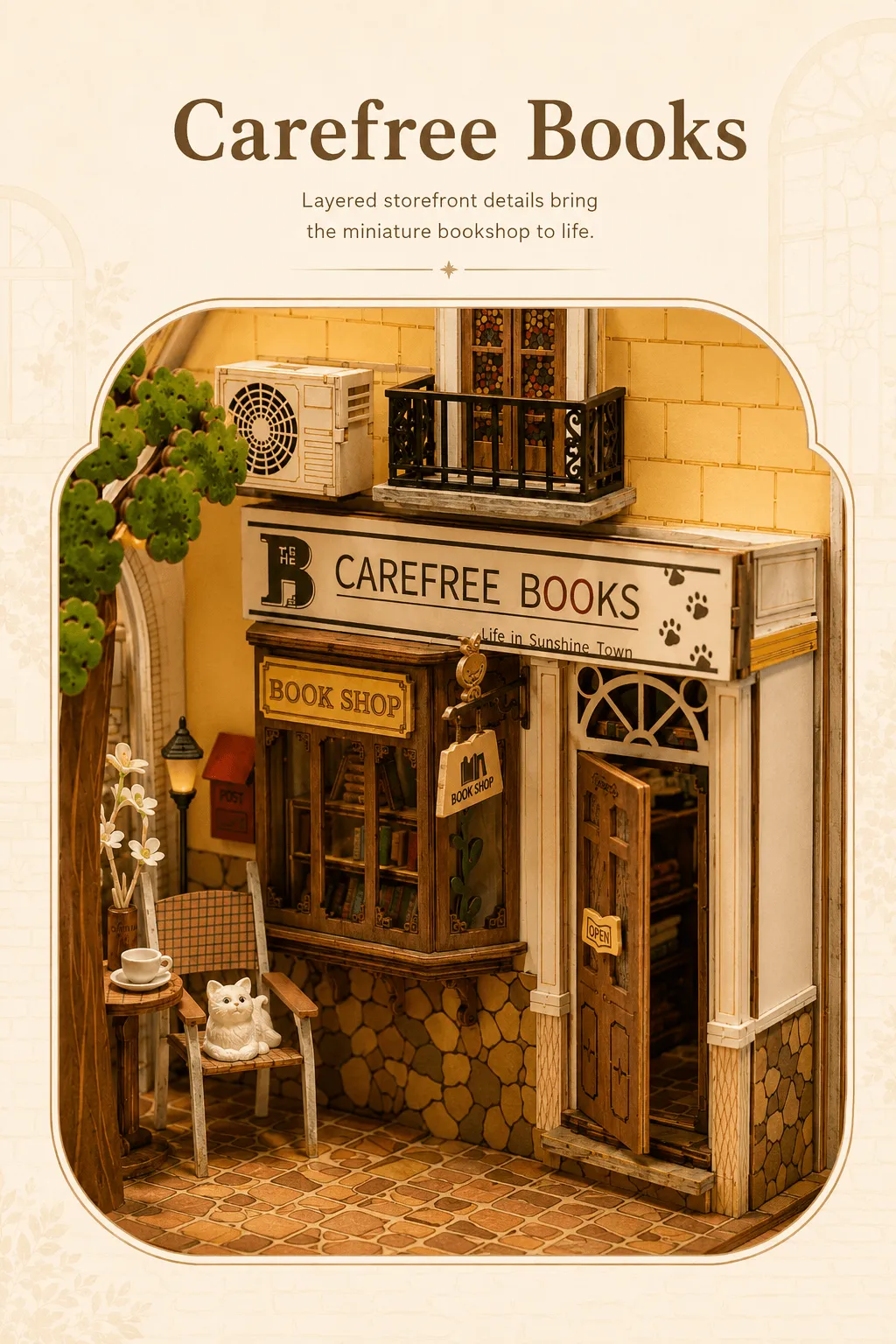 Rolife DIY Book Nook Kit - Sunshine Town