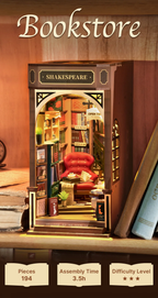Rolife DIY Book Nook Kit - Bookstore