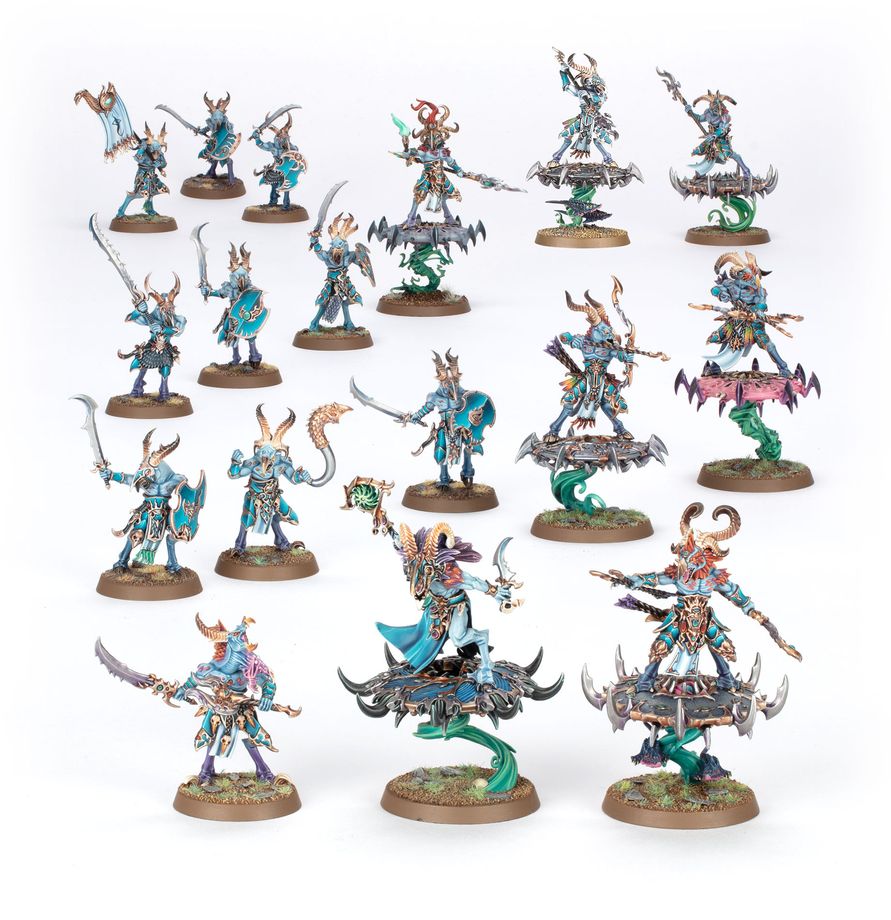 Spearhead: Disciples of Tzeentch – Tzaangor Warflock