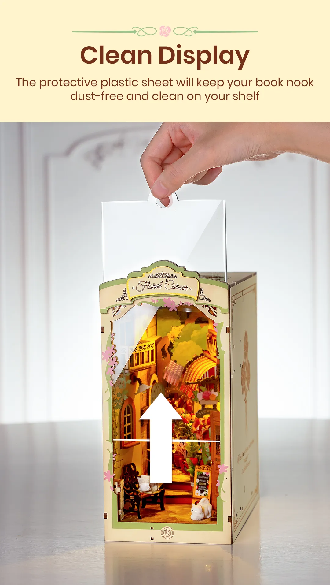 Rolife DIY Book Nook Kit - Floral Corner