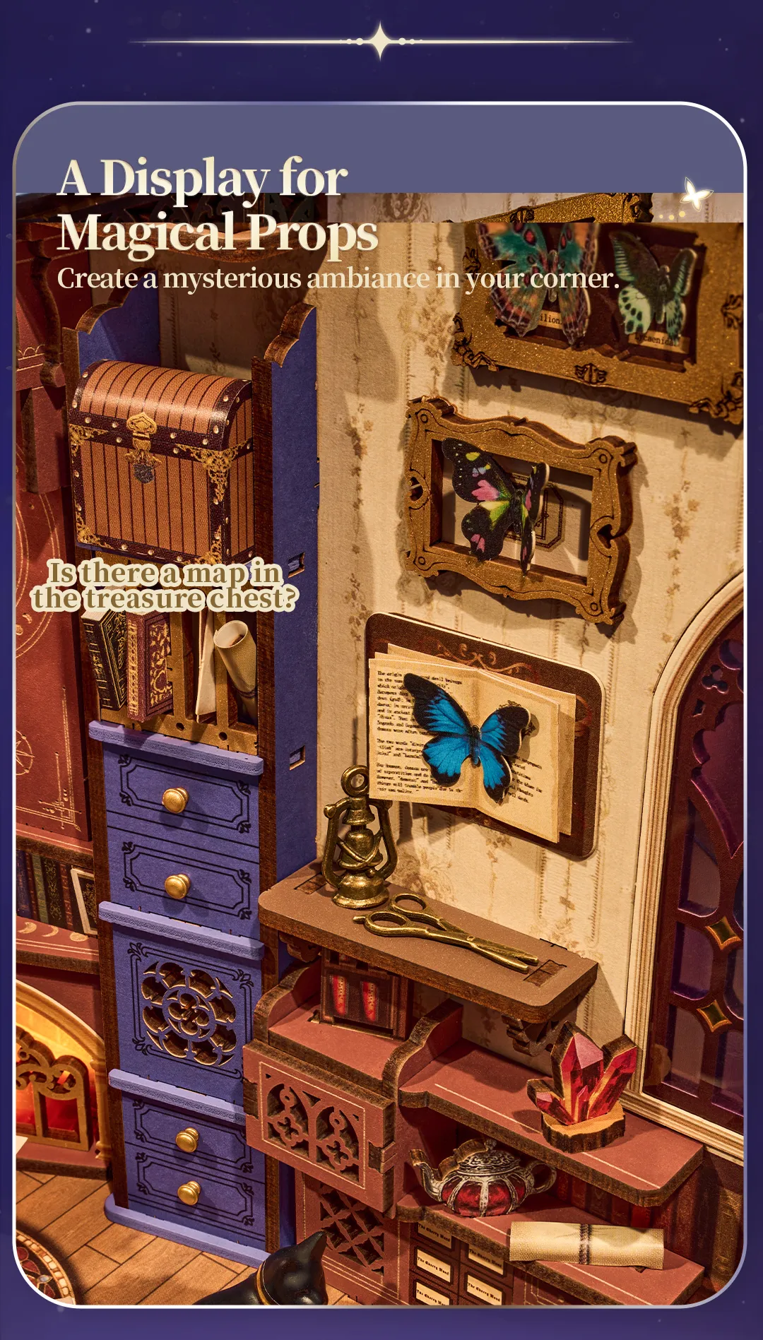 Rolife DIY Book Nook Kit - Magic Fantasy Corner