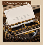 ROKR Mechanical Typewriter - 3D Wooden Model Kit (Classic Version)