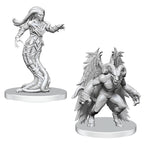 Pathfinder Battles Deep Cuts Miniatures: Wave 27- Gylou (Handmaiden Devil) & Ferrugon (Rust Devil)