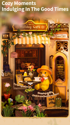 Rolife DIY Book Nook Kit - Holiday Cafe