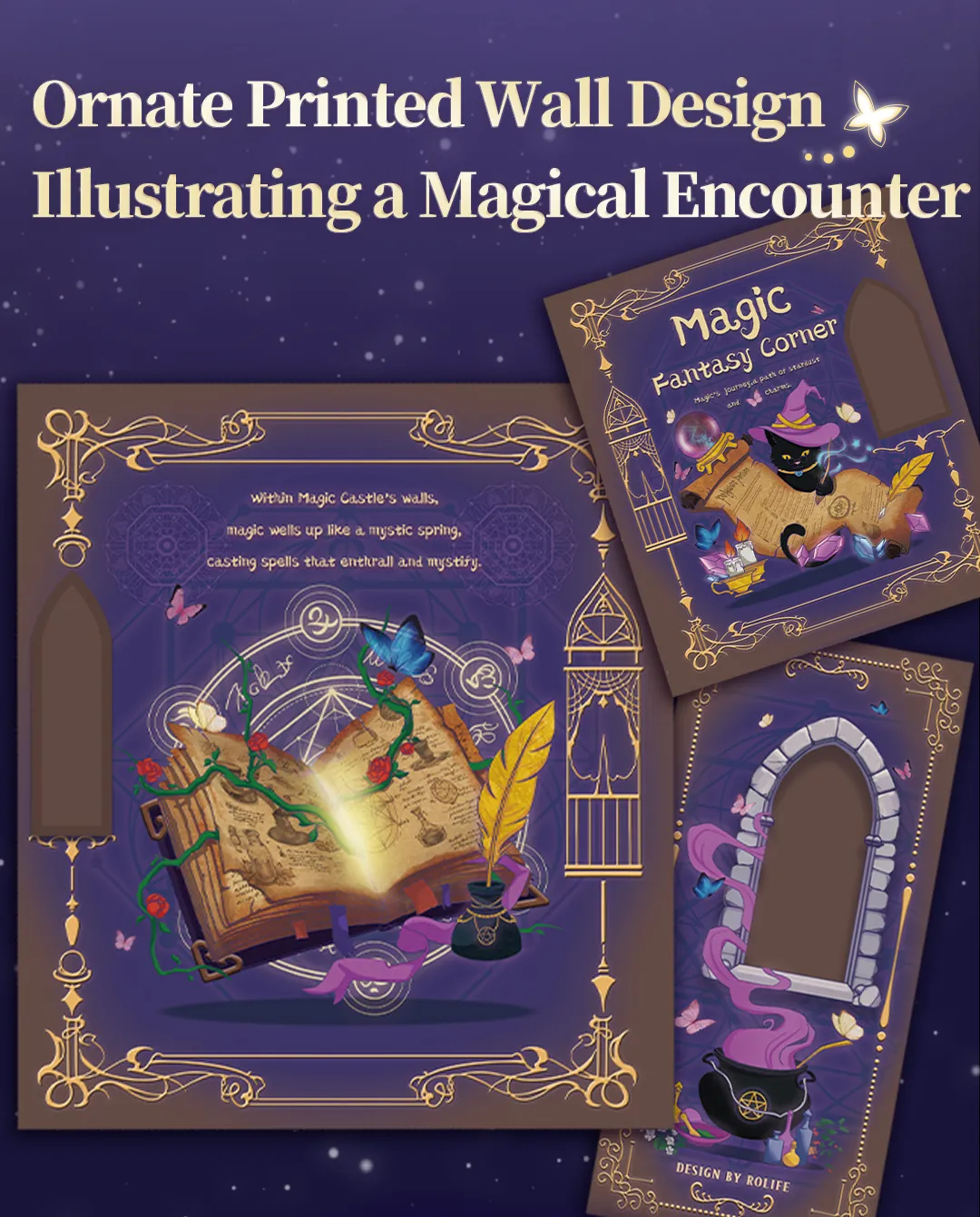 Rolife DIY Book Nook Kit - Magic Fantasy Corner