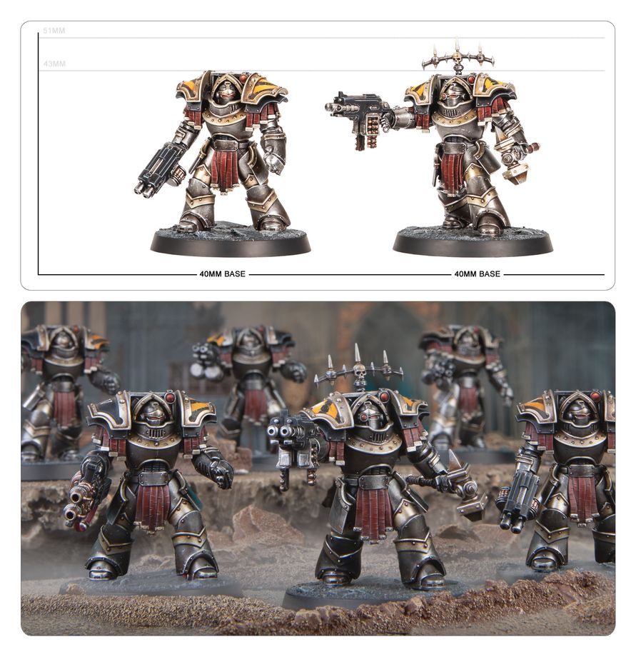 Cataphractii Terminators with Combi-bolters and Power Fists