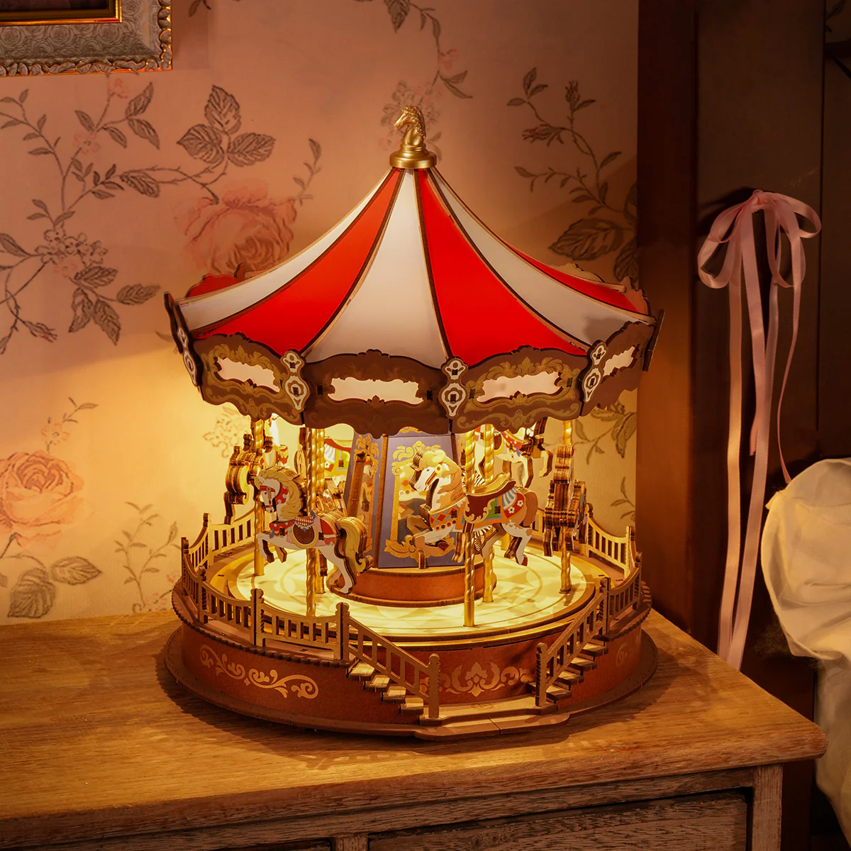 Rolife Classic Carousel 3D Wooden Puzzle