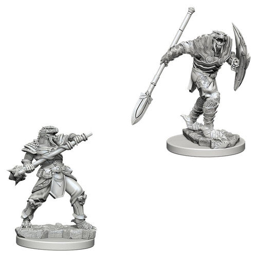 D&D Nolzur's Marvelous Miniatures: Unpainted Minis- Wave 5- Dragonborn Male Fighter with Spear