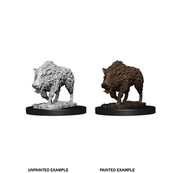 Wizkids Deep Cuts Miniatures: Unpainted Minis- Wave 7- Wild Boar