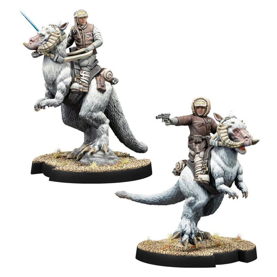 Star Wars Legion: Captain Solo & Commander Skywalker on Tauntauns