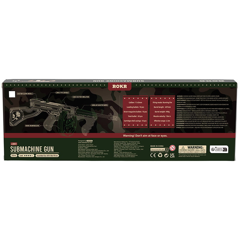 Submachine Gun - Rubber Band Gun