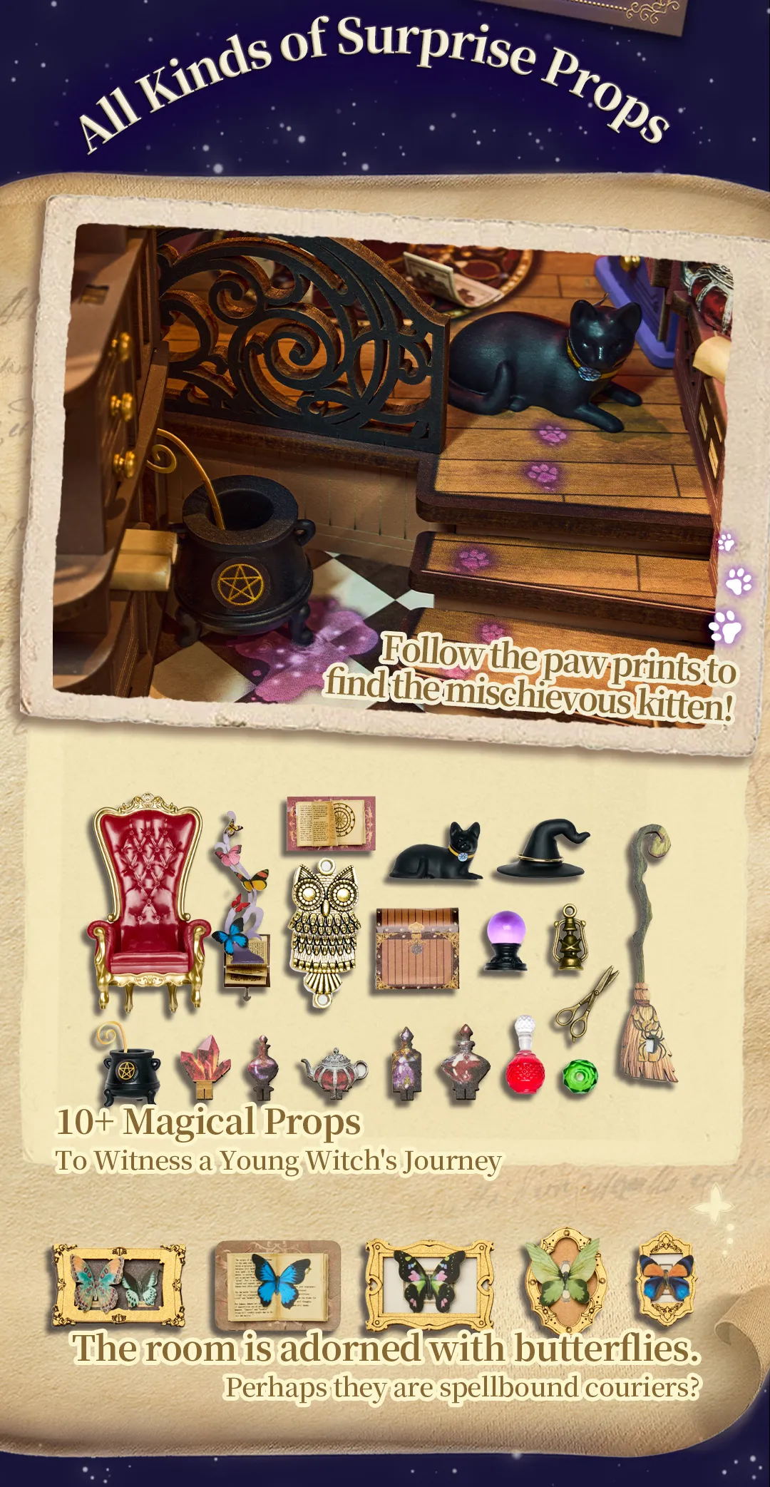 Rolife DIY Book Nook Kit - Magic Fantasy Corner