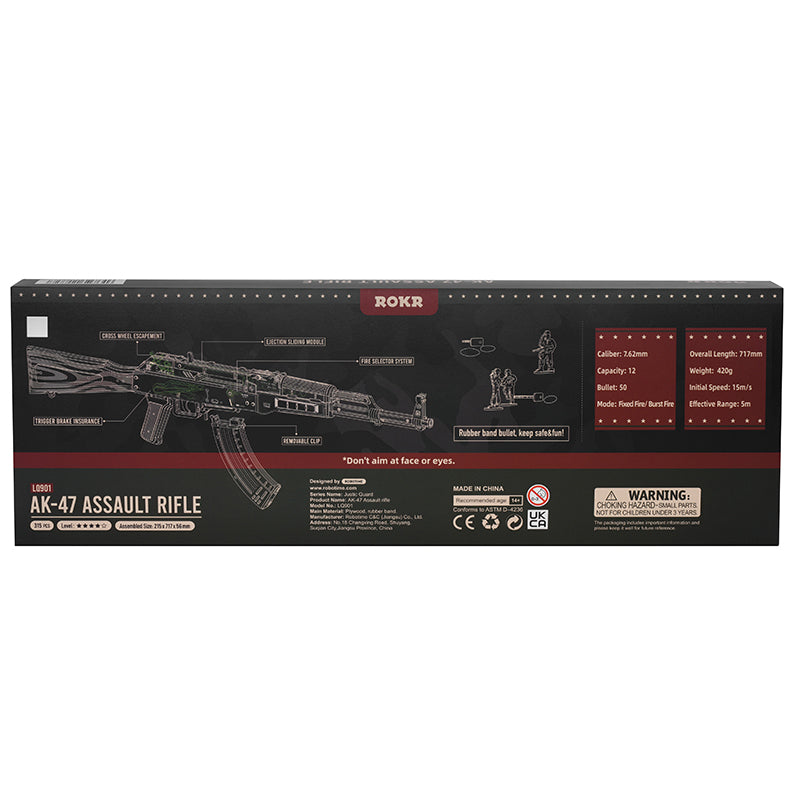 AK-47 Assault Rifle - Rubber Band Rifle