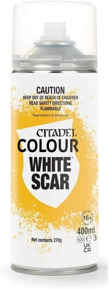 WHITE SCAR SPRAY PAINT