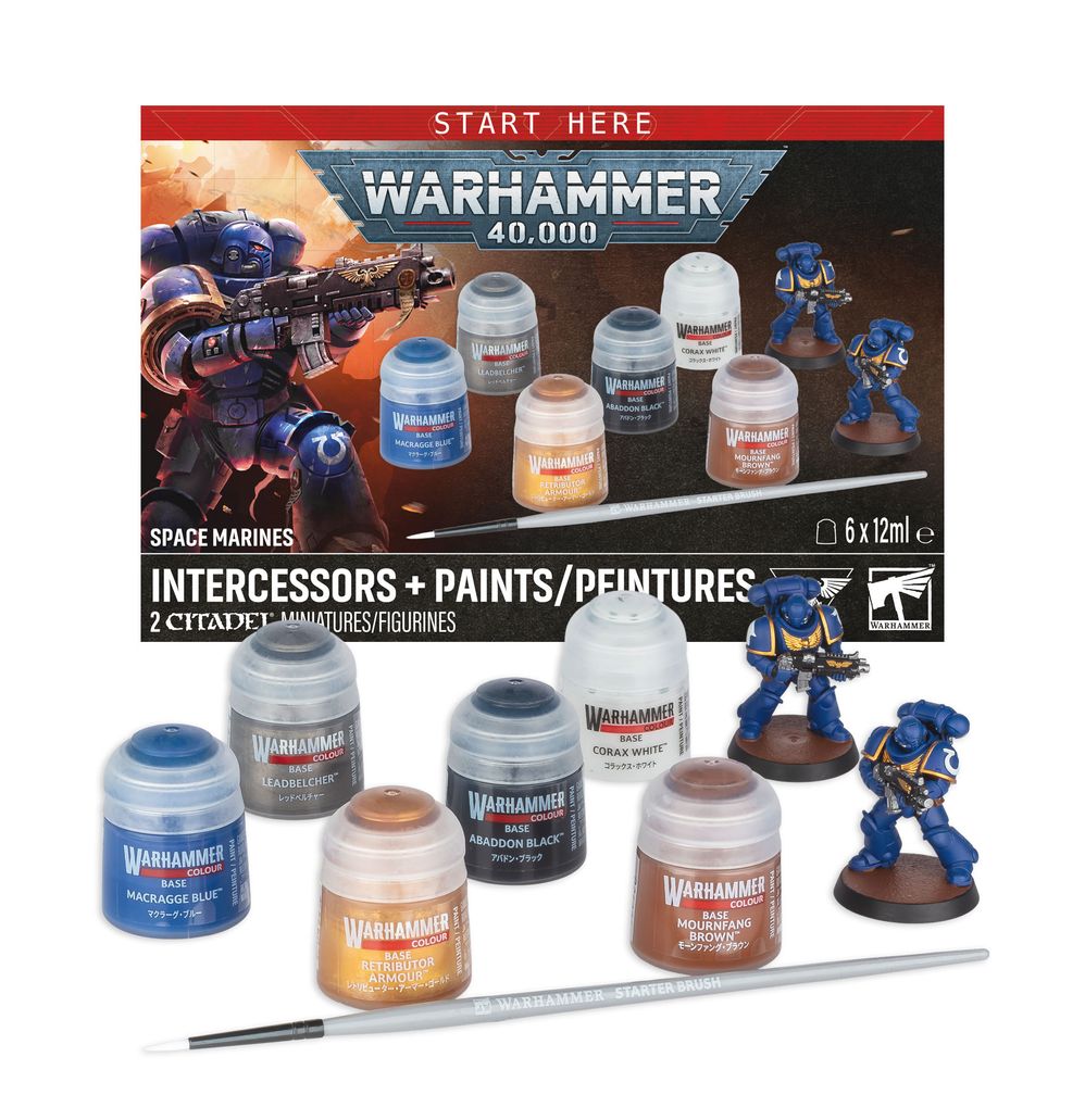 Space Marines: Intercessors + Paints (11th edition)