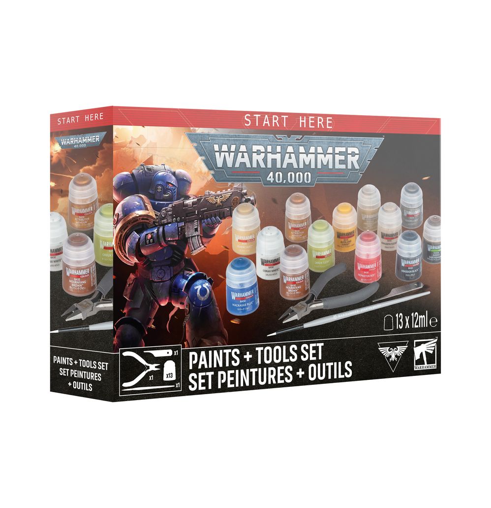 Warhammer 40,000: Paint + Tools set (11th edition)