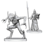 Pathfinder Battles Deep Cuts Miniatures: Wave 27- Vloriak (Despoiler Demon) & Demonologist