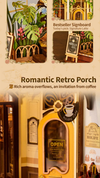 Rolife DIY Book Nook Kit - Holiday Cafe