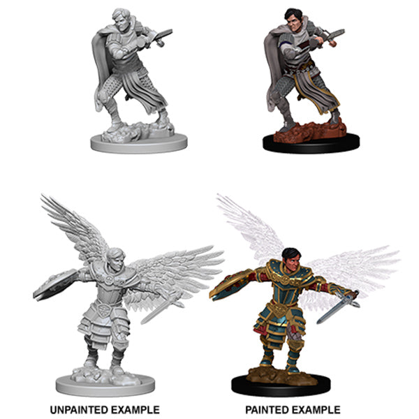D&D Nolzur's Marvelous Miniatures: Unpainted Minis- Wave 6- Male Aasimar Fighter