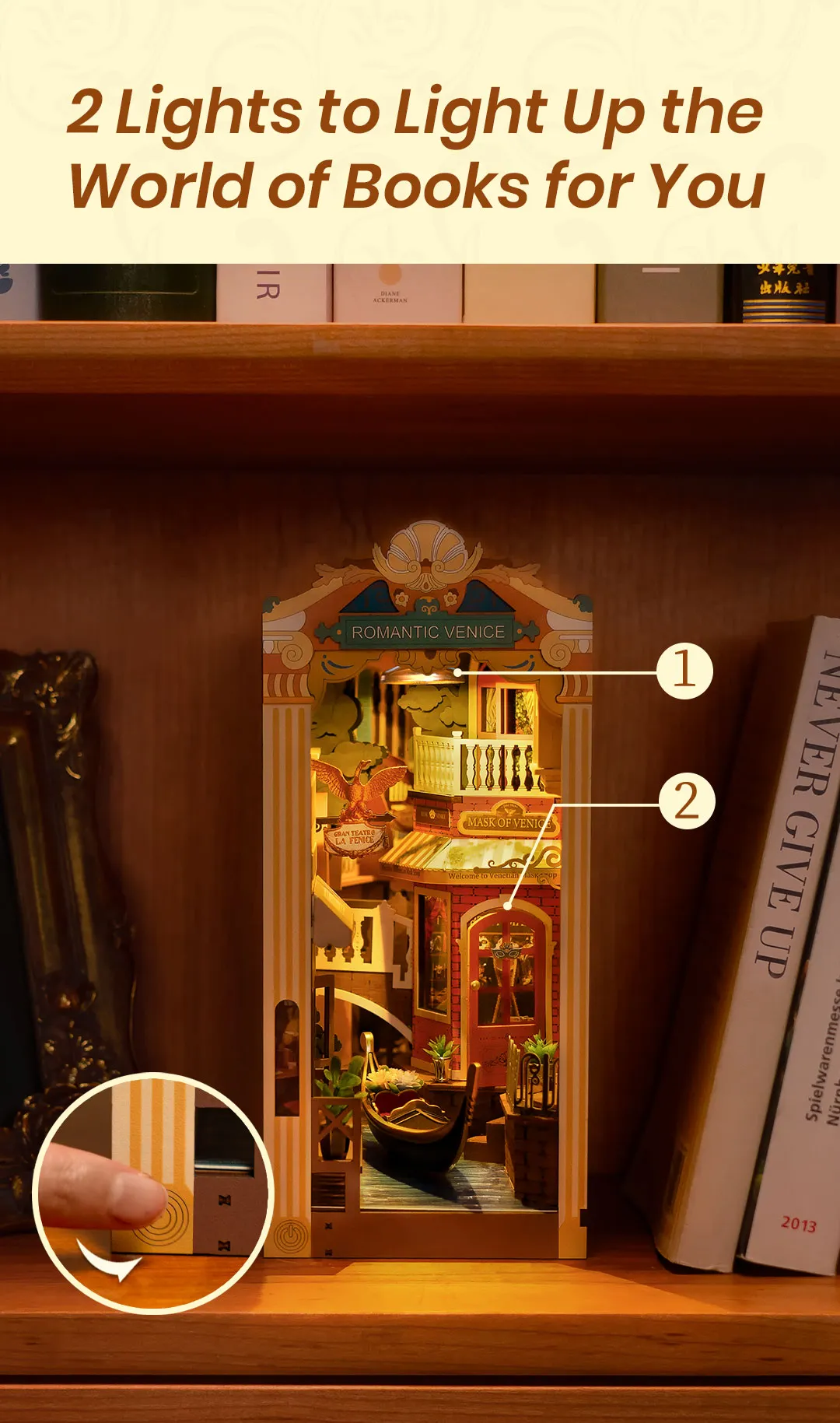 Rolife DIY Book Nook Kit - Romantic Venice
