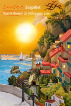 Rolife DIY Book Nook Kit - Sunset Isle