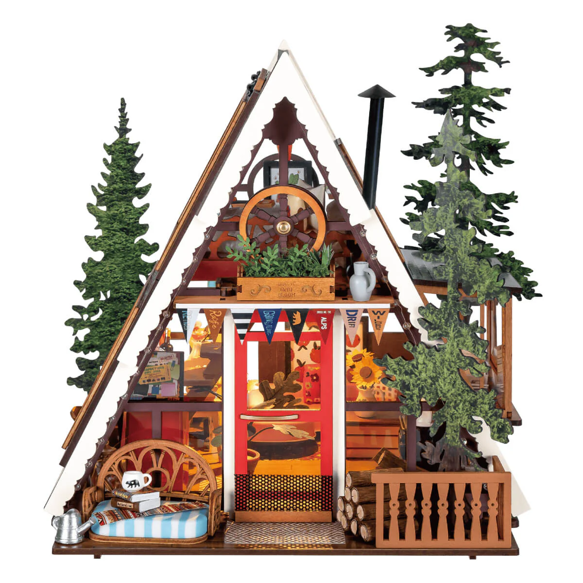 A-Frame Cabin DIY Miniature House