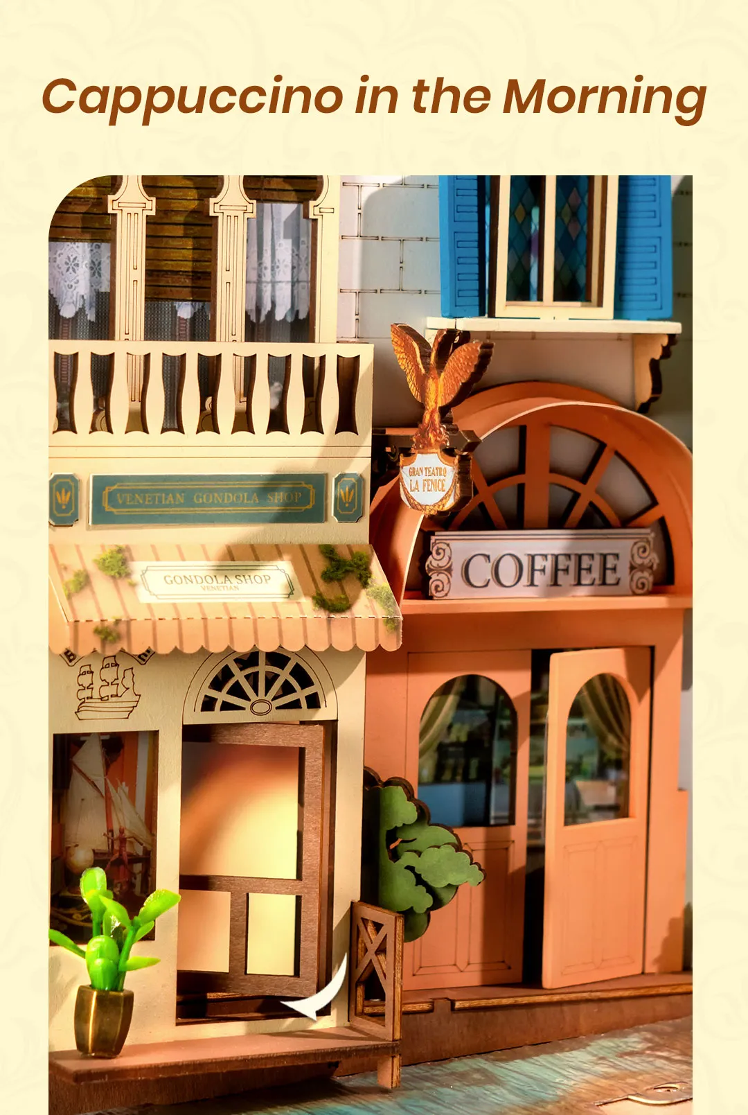 Rolife DIY Book Nook Kit - Romantic Venice