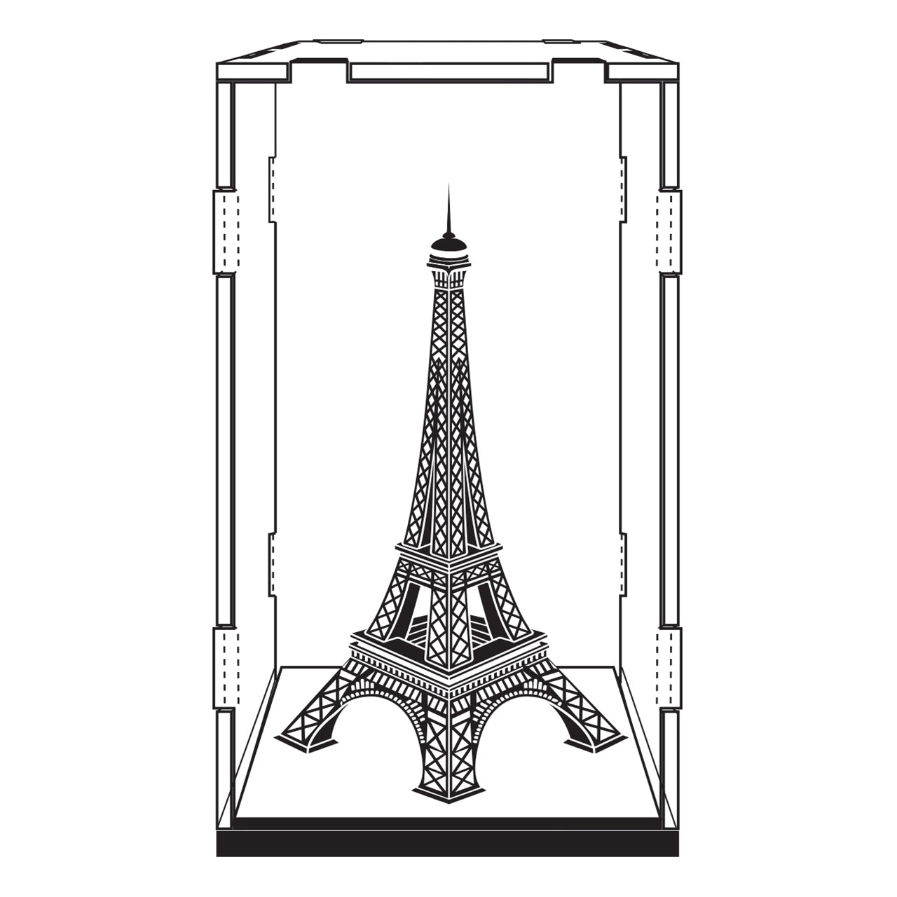Acrylic Metal Earth® Display Cube 3"x3"x5"