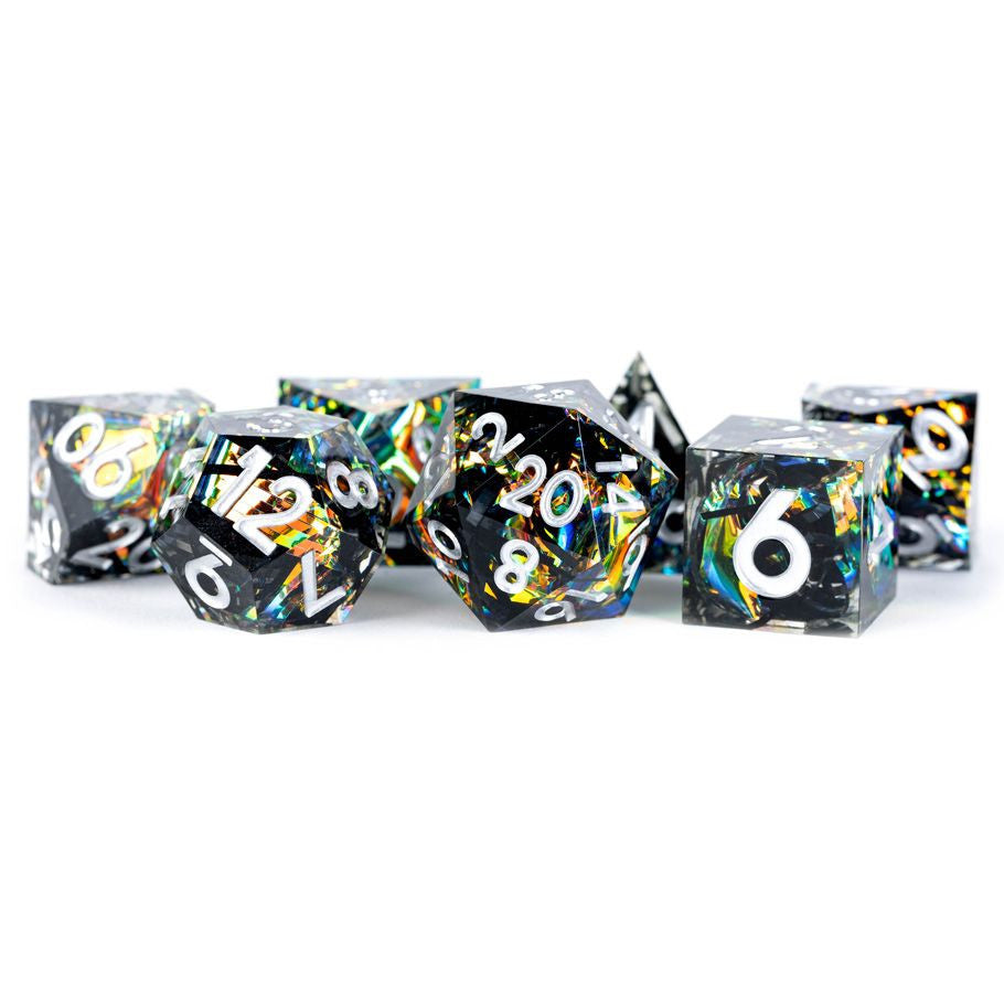 7-Set Sharp Edge Resin: Simmering Coal: Handcrafted