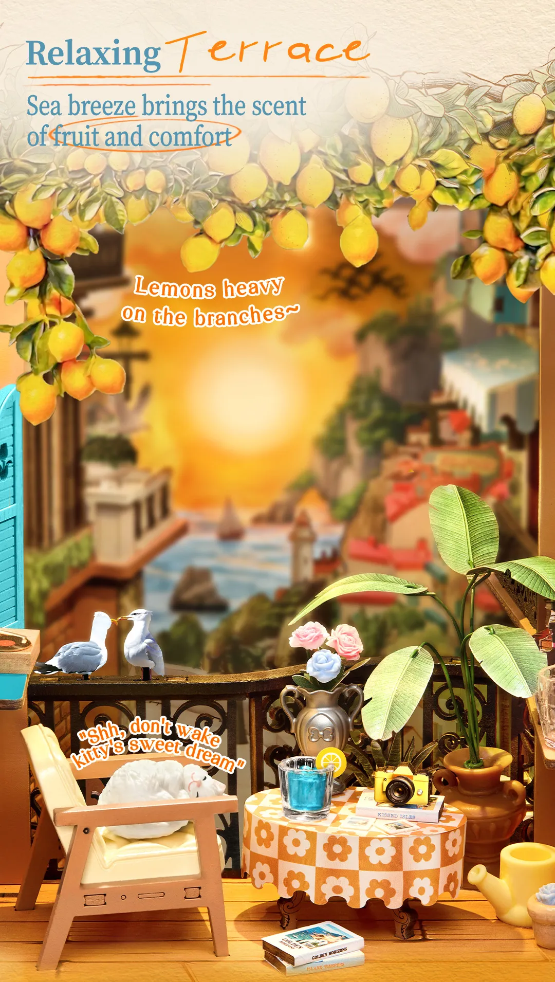 Rolife DIY Book Nook Kit - Sunset Isle