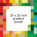 1072-8 LEGO Rainbow Bricks Puzzle