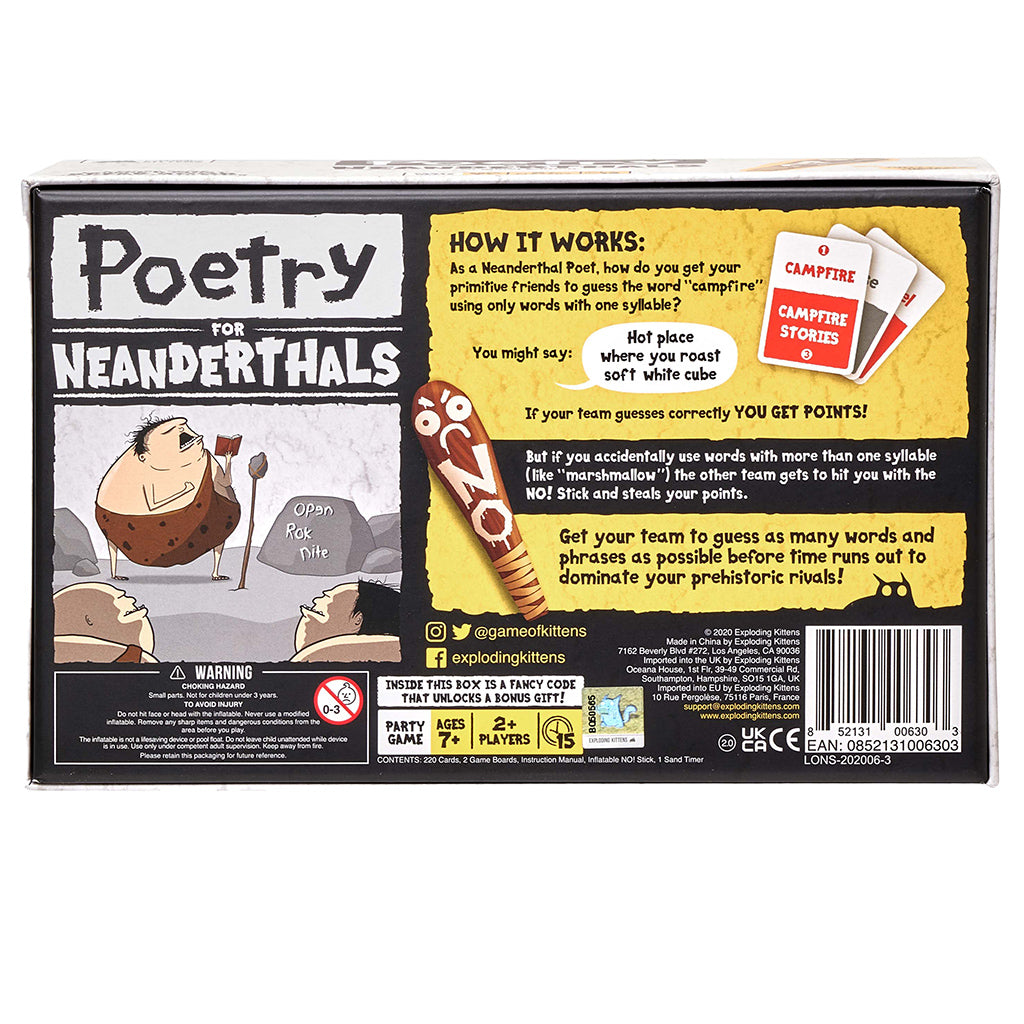 Poetry for Neanderthals Refresh