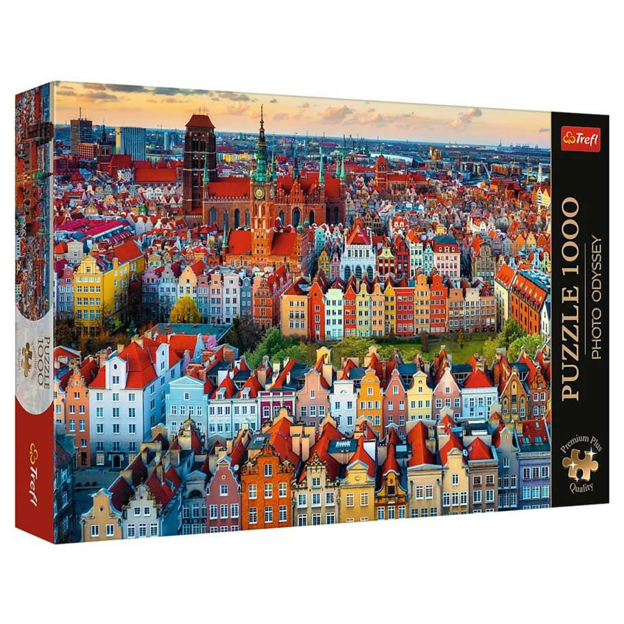 Puzzle: View of Gdansk, Poland 100 Piece